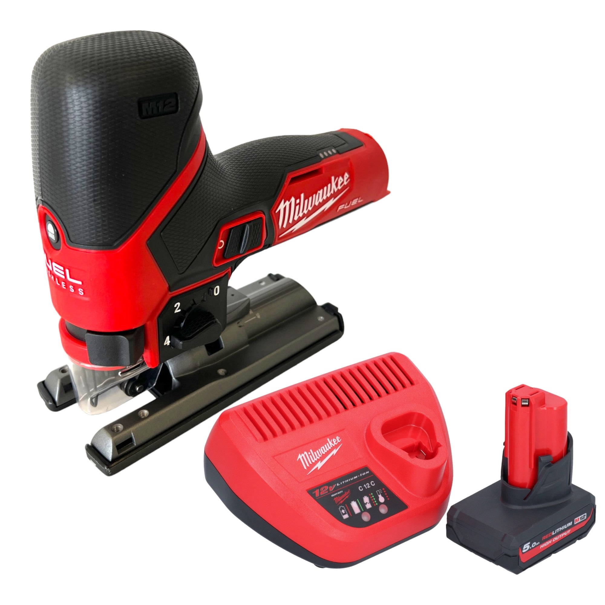 Milwaukee M12 FJS 501 Akku Stichsaege 12 V 22 mm Brushless 1x Akku 5 0 Ah Ladegeraet 0 - toolbrothers
