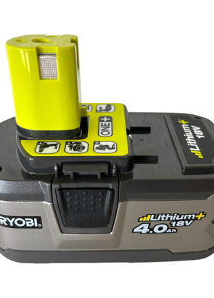 Ryobi RB18L40 Akku 18 V 4,0 Ah / 4000 mAh Li-Ion ONE+ 2 Stk. ( 2x 5133001907 ) mit Ladestandanzeige