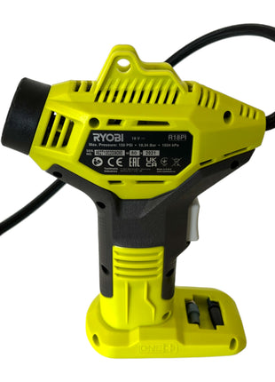 RYOBI R18PI-215 Akku Handkompressor 18 V 10,3 bar + 2x Akku 1,5 Ah + Ladegerät