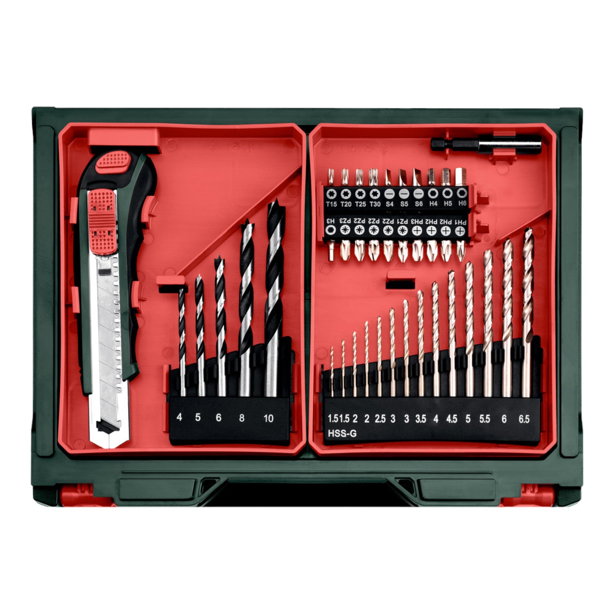 Metabo PowerMaxx SB Basic Set Akku Schlagbohrschrauber 12 V 34 Nm 600385710 2x Akku 2 0 Ah Ladegeraet 41 tlg Zubehoer Set Koffer 3 - toolbrothers