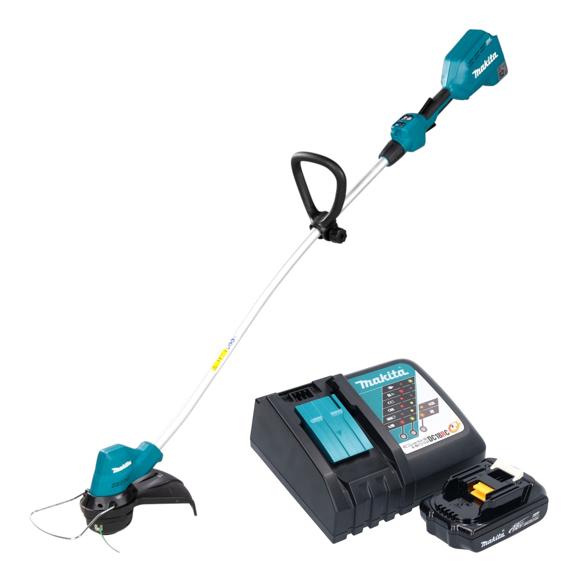 Makita DUR 189 RY Akku Rasentrimmer 18 V 300 mm Brushless 1x Akku 1 5 Ah Ladegeraet 0 - toolbrothers