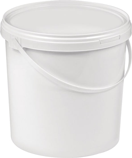 Seau (9000450006) 10 l en plastique, alimentaire blanc, Ø 250 mm, hauteur 265 mm