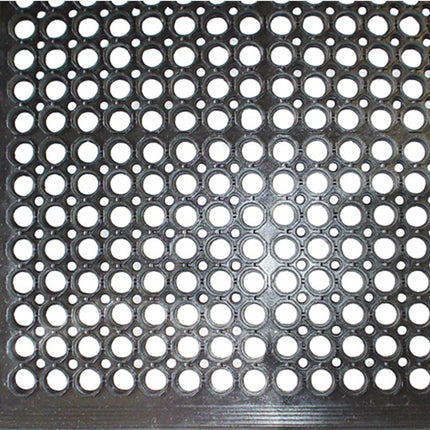 Fußmatte offene Ringe ( 9000471303 ) schwarz Gummi