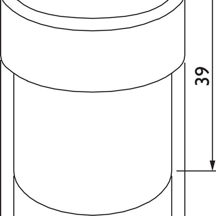 Bodentuerpuffer 3693 TS ( 3000267273 ) Ø 35 mm Höhe 39 mm Dübelmontage