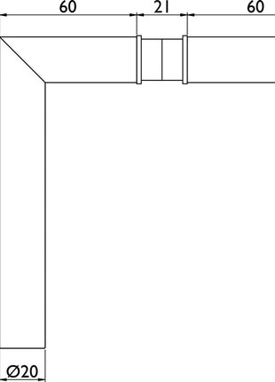 Glastürdrückerpaar 1802 BASIC 02 ( 3000253952 ) Edelstahl Vierkant 8 mm