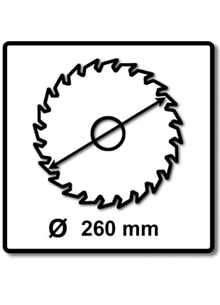 Makita Tischkreissäge 2704 1650 W mit Winkeleinstellung + Makita Sägeblatt 260 mm 40 Zähne + Makita MAKBLADE Kreissägeblatt für Holz 260 mm 60 Zähne - Toolbrothers