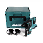 Makita DHR 280 MJ 2 x 18 V 36 V Li-Ion Akku Bohrhammer Brushless 28 mm für SDS-PLUS im Makpac + 2 x 4,0 Ah Akku - ohne Ladegerät - Toolbrothers