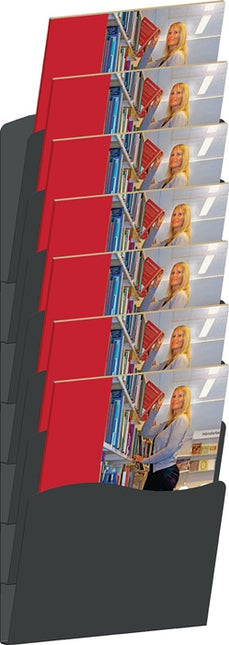 Prospekthalter ( 9000493722 ) H560xB240xTmm Metall schwarz