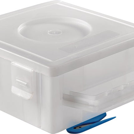 Wemas Warnbandspender ( 4000818521 ) transparent mit eingebautem Messer