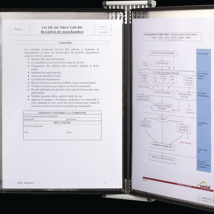 Tarifold Wandhalter ( 9000492071 ) 10 Sichttafeln lackiertf.A4