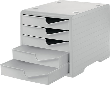 Caja de almacenamiento de poliestireno (9000493475) 5 cajones gris/gris