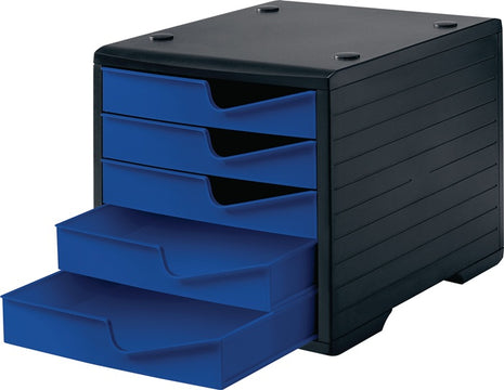 styro Ablagebox ( 9000493477 ) 5 Schubladen schwarz/blau