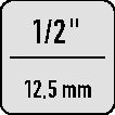 Inserto de llave de vaso Stahlwille 52 (4000826331) 1/2″ longitud hexagonal 38 mm