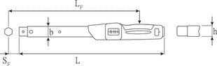 Klucz dynamometryczny Stahlwille 730N/100 ( 8000332296 ) 200-1000 Nm