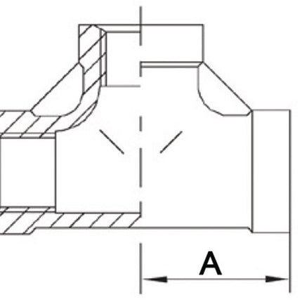 Springer Gewindefitting T-Stück 90° IG ( 4500100063 ) NPS=1/2 ″