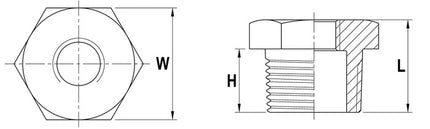 Springer Reduzierstück ( 4500100114 ) NPS=1 1/2 ″ NPS2 1 1/4 ″ L 28 mm