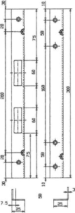 Gâche d'angle de sécurité Schnegel (3000259584) longueur 300 mm largeur 25 mm épaisseur 3 mm 006/910