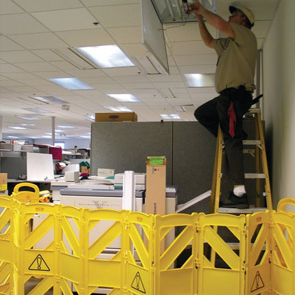 Rubbermaid Absperrgitter ( 9001477000 ) Polyethylen gelb mobil, 16-tlg.