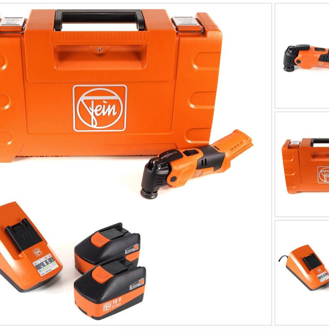 FEIN AFMM 18 QSL 18 V Li-Ion Akku Oszillierer MultiMaster im Koffer + 2 x 5,0 Ah Akku + Ladegerät - Toolbrothers
