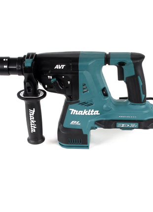 Makita DHR 281 PM4J Brushless Akku Bohrhammer 28 mm 2x 18 V für SDS-PLUS mit Schnellwechselfutter im Makpac + 4x 4,0 Ah Akku + Doppelladegerät - Toolbrothers