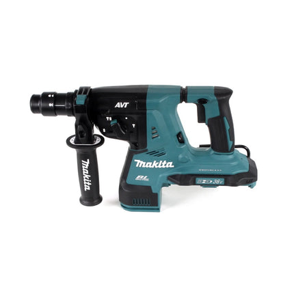 Makita DHR 281 PG4J Brushless Akku Bohrhammer 28 mm 2x 18 V fuer SDS PLUS mit Schnellwechselfutter im Makpac 4x 6 0 Ah Akku Doppelladegeraet 2 - toolbrothers
