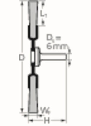 Cepillo redondo PFERD RBU ST (8000433012) Ø 30 mm espesor de alambre 0,2 mm