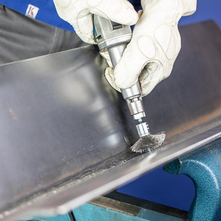 PFERD Pinselbürste PBU INOX ( 8000432614 ) Ø 15 mm Drahtstärke 0,2 mm 18000 min-¹