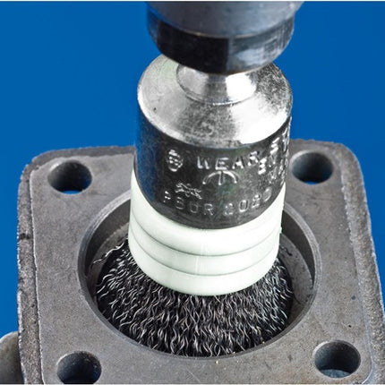 PFERD Pinselbürste PBUR ST ( 8000432666 ) Ø 20 mm Schaft Drahtstärke 0,2 mm 12500 min-¹