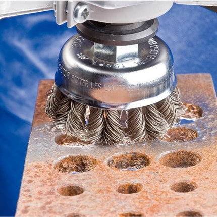 PFERD Topfbürste POS TBG ST ( 8000435482 ) Ø 65 mm M14 Drahtstärke 0,5 mm