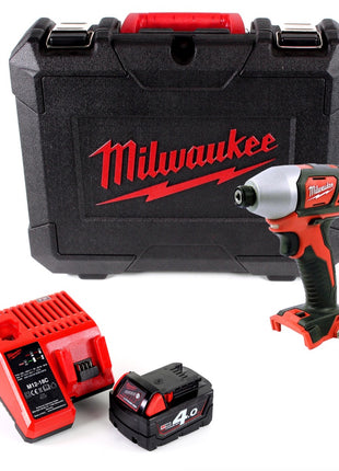 Milwaukee M18 BID-401 C 18 V Li-Ion Akku Schlagschrauber im Koffer + 1 x 4,0 Ah Akku + Ladegerät - Toolbrothers