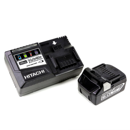 Hitachi CJ 18 DGL 18V Akku Stichsäge + 1x Akku 6,0Ah + Ladegerät + 3 x Stichsägeblätter - Toolbrothers