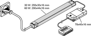 L&amp;S Emotion Radiomando 1 canal serie Frankfurt (3000550075) Distribuidor 6 vías 230 V 12 V