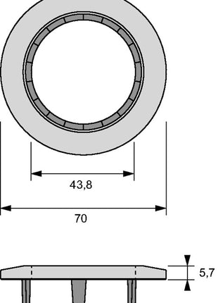 L & S Abdeckring Vision ( 3000550008 ) Ø 70 mm