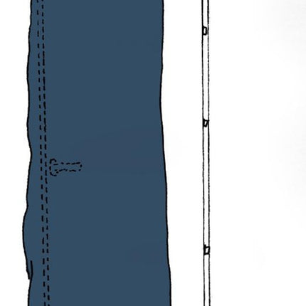 Kirchner Schutzhülle SIMPROFLEX ( 4000369720 ) Türschutz Breite 125 cm transparent