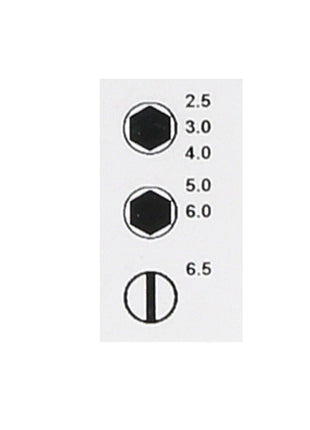 Wiha Power slimBit electric Bit Set Schlitz Sechskant 6-tlg. ( 44107 ) - Toolbrothers