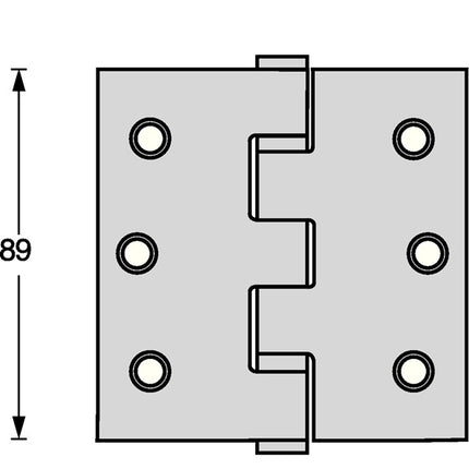 Intersteel Kugellagertürscharnier ( 3000255605 ) Edelstahl käntig matt ausziehbarer Stift