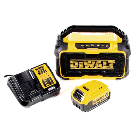 DeWalt DCR 011 Akku Bluetooth Lautsprecher 10,8-18V + 1x Akku 4,0Ah + Ladegerät - Toolbrothers