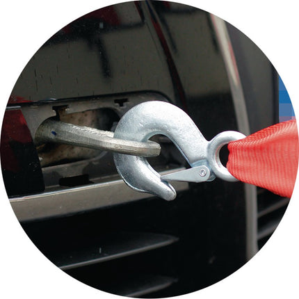 Auto-Abschleppseil ( 4000818638 ) 4000 kg Polypropylen elastisch Länge 400 cm