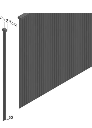 Prebena 2XR-J50 Druckluftnagler im Transportkoffer + Prebena Stauchkopfnägel Brads 50 mm 4000 Stück - aus verzinktem Stahl, geharzt - Toolbrothers