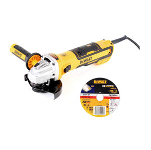 DeWalt DWE 4347-QS 1700 W Winkelschleifer 125 mm + 5x XR FlexVolt Extreme Trennscheiben Metall 125 x 1,1 mm