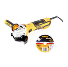 DeWalt DWE 4347-QS 1700 W Winkelschleifer 125 mm + 5x XR FlexVolt Extreme Trennscheiben Metall 125 x 1,1 mm - Toolbrothers