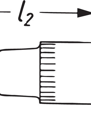 Insert de clé à douille Hazet 8507 (8000466406) 1/4″ PZ longueur 28 mm