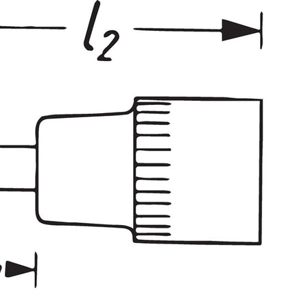 Hazet Steckschlüsseleinsatz 8801K ( 8000466485 ) 3/8 ″ 6-kant Länge 43,5 mm