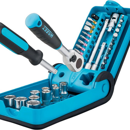 Hazet Steckschlüsselsatz 856-1HP ( 8000753595 ) 38-teilig 1/4 ″ Anzahl Zähne 90 6-Kant