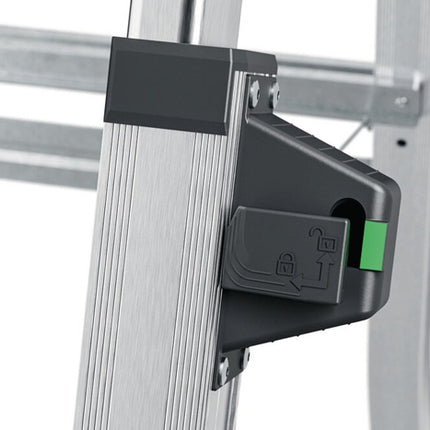 Hailo Stufenstehleiter 100 Topline ( 9000463140 ) Stufen 3-5 Aluminium eloxiert teleskopierbar