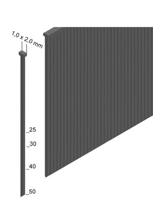 Prebena 2XR-J50 Druckluftnagler im Transportkoffer + Stauchkopfnägel Brads - 25 mm 5000 Stück + 30mm 5000 Stück + 40 mm 5000 Stück + 50 mm 4000 Stück - Toolbrothers