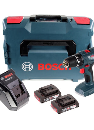 Bosch Professional GSR 18V-21 Akku Bohrschrauber 18V 55Nm ( 06019E6100 ) + 2x Akku 2,0Ah + Ladegerät + L-Boxx - Toolbrothers