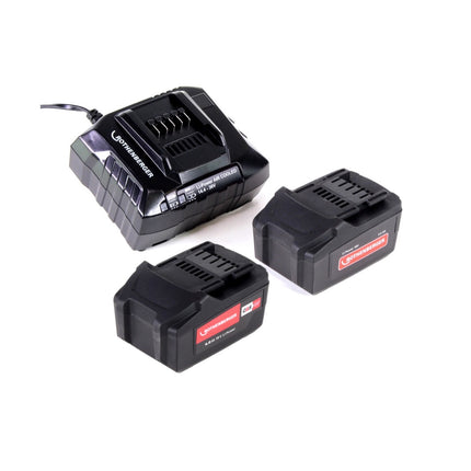 Rothenberger ROMAX 4000 Basic Set CAS Akku Pressmaschine 18 V 34 kN + 2x Akku 4,0 Ah + Ladegerät + Koffer