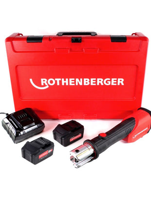 Rothenberger ROMAX 4000 Basic Set Akku Pressmaschine 18V 34kN + 2x Akku 4,0Ah + Ladegerät + Koffer