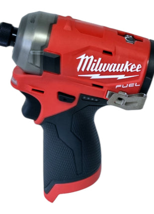 Llave de impacto a batería Milwaukee M12 FQID-251 12 V 50 Nm 1/4" sin escobillas + 1x batería 2,5 Ah - sin cargador